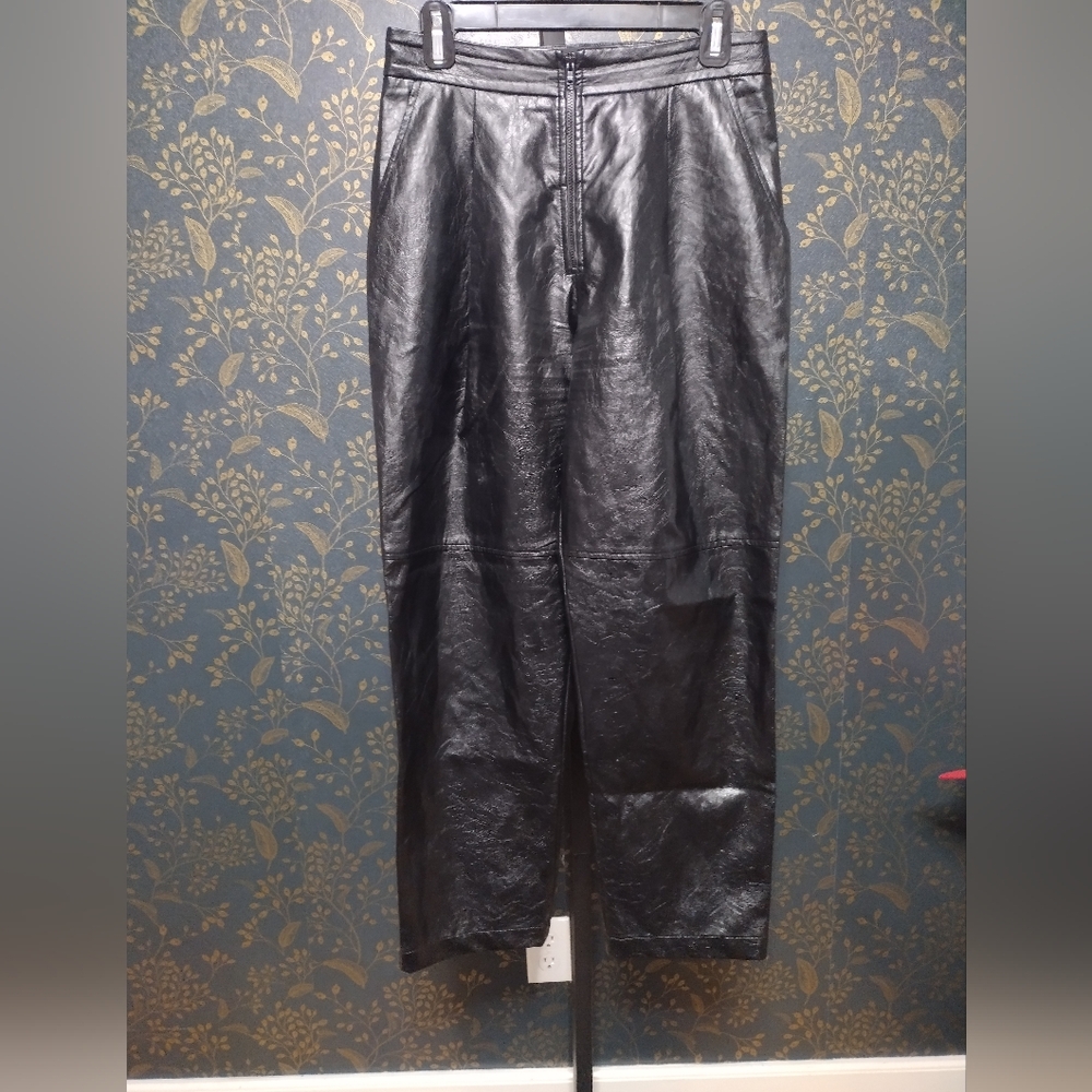 NO. 6 STORE VEGAN LEATHER COLE TROUSERS
